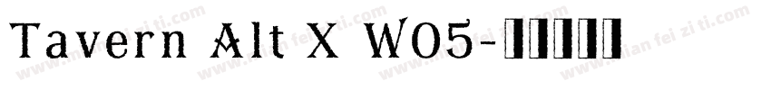 Tavern Alt X W05字体转换